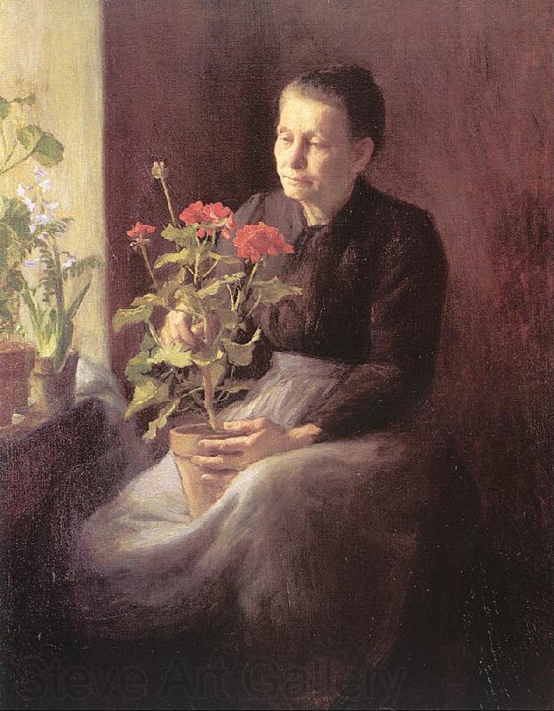 Lord, Caroline A. Woman with Geraniums